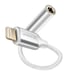 Swissten Adaptador audio Lightning-Jack 3.5mm iPhone Blanco
