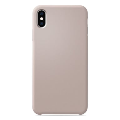Coque silicone unie Soft Touch Sable rosé compatible Apple iPhone XS Max