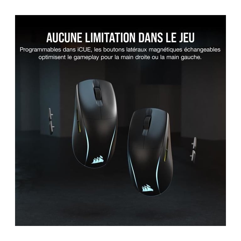 Corsair M75 souris Gaming Ambidextre RF sans fil Optique 26000 DPI - Neuf