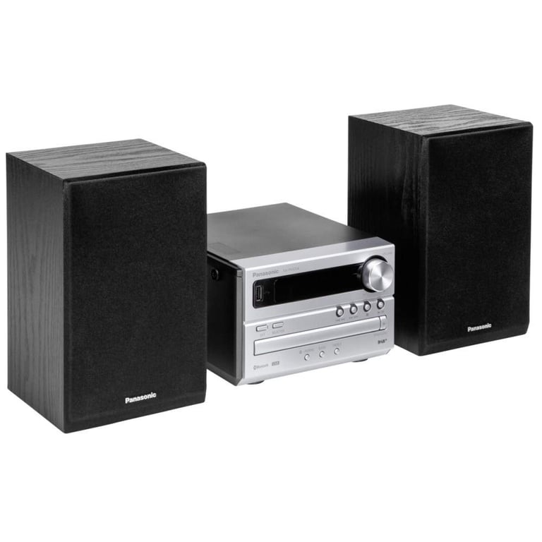 Micro Chaîne Hi-Fi Panasonic SC-PM254EG-S – 20W, Bluetooth, CD, DAB+ - vue 7