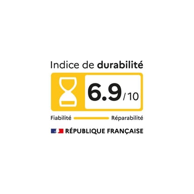 Lave-linge top Candy EYTC106L2-S 6 kg 1000 trs/min ProWash 100 écran LED Blanc