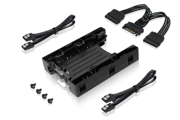 Icy Dock MB290SP-1B Obturateur de baie de lecteur Plateau de stockage de disques Noir