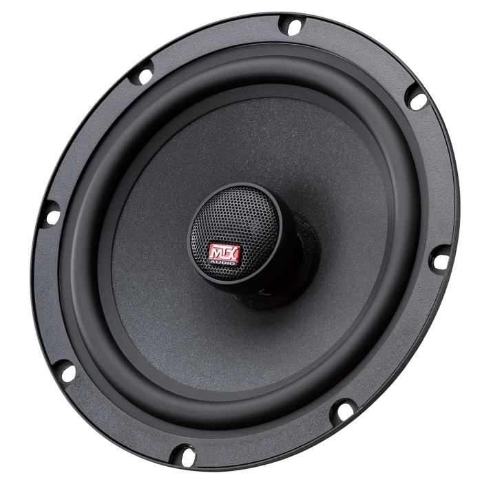 MTX TX465C Haut-parleurs voiture Coaxiaux 2 voies 16,5cm 80W RMS 4 membrane pulpe célulose - Neuf