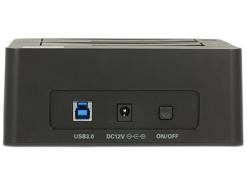 DeLOCK 62661 base de conexión para disco duro USB 3.2 Gen 1 (3.1 Gen 1) Type-B Negro