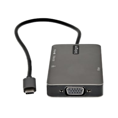StarTech.com - DKT30CHVPD2 - Adaptador Multipuerto USB-C, HDMI 4K o VGA, Mini Dock Tipo-C, 100W PD, 3x USB-A