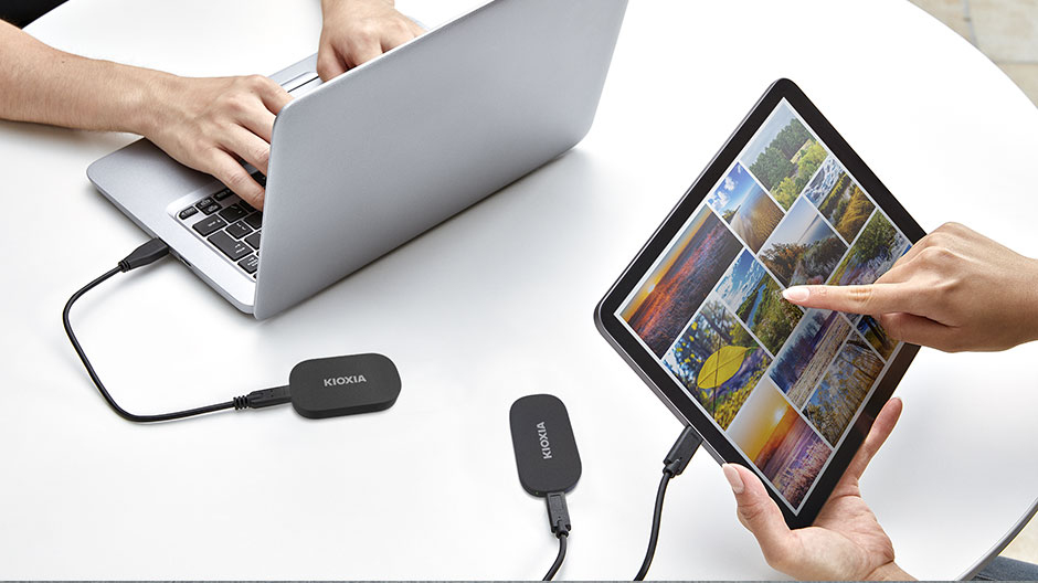 KIOXIA EXCERIA PLUS G2 SSD chiffré externe portable USB 3.2 Gen 2 USB C connecteur AES 256 bits TCG Opal Encryption 2.01 - vue 5