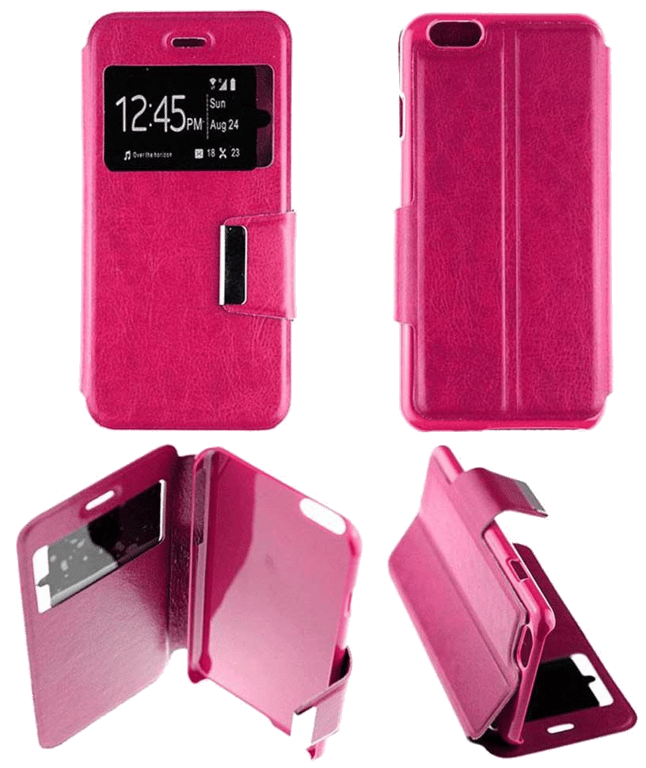 Etui Folio compatible Rose Fushia Apple iPhone 6 iPhone 6S