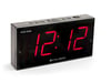 Despertador digital con función de repetición - doble alarma - gran pantalla roja - diseño elegante (HCG006)