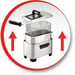Friteuse Semi-Professionnelle Moulinex 1,2 kg Inox brossé