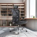 Chaise ergonomique SIHOO M57 - Accoudoirs 3D, support lombaire réglable, Mesh haute qualité - 150 kg max - Noir