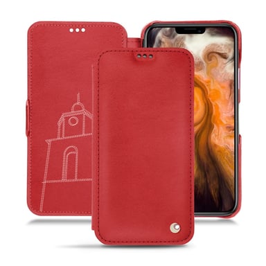 Housse cuir Apple iPhone 11 Pro Max - Rabat horizontal - Rouge - Cuir lisse premium