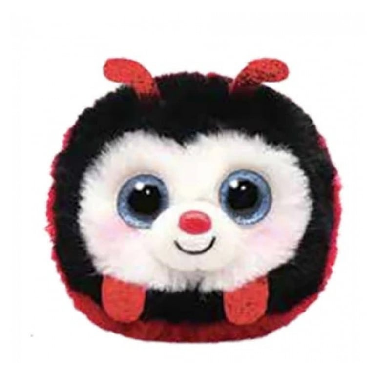 Puffies Izzy la Coccinelle : Peluche Douce et Colorée Neuf