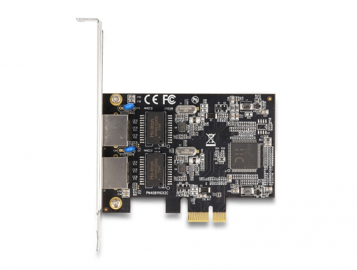 DeLOCK Carte PCI Express x1 vers 2 x RJ45 Gigabit LAN Neuf - vue 3
