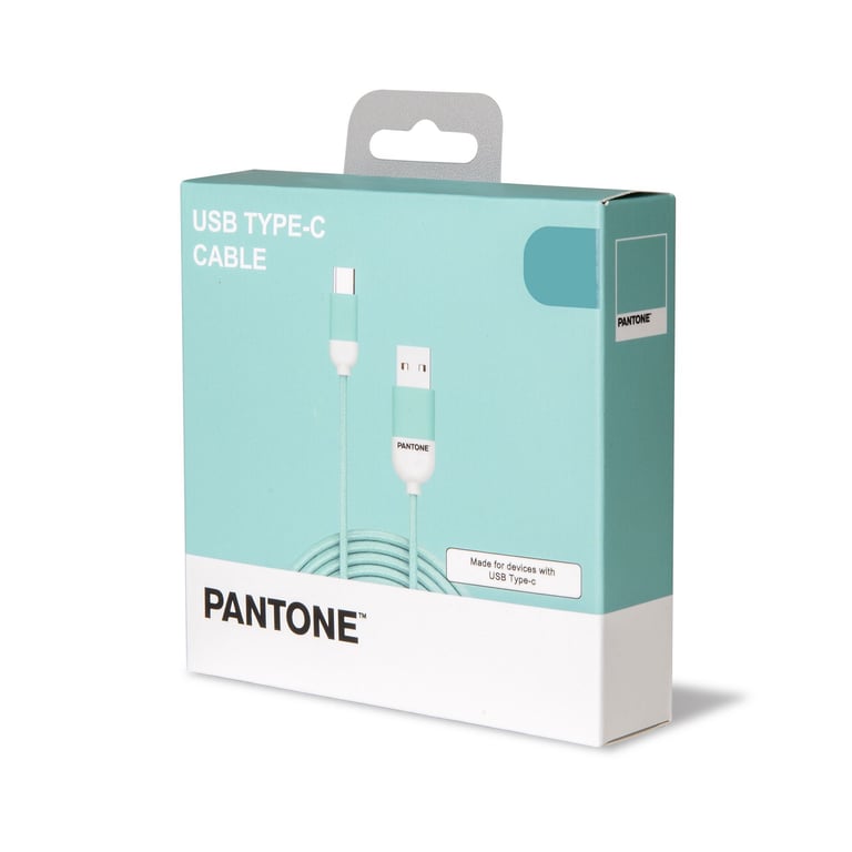 Pantone - Câble USB-C - 3A - 1 Mètre - Cyan - Image 3