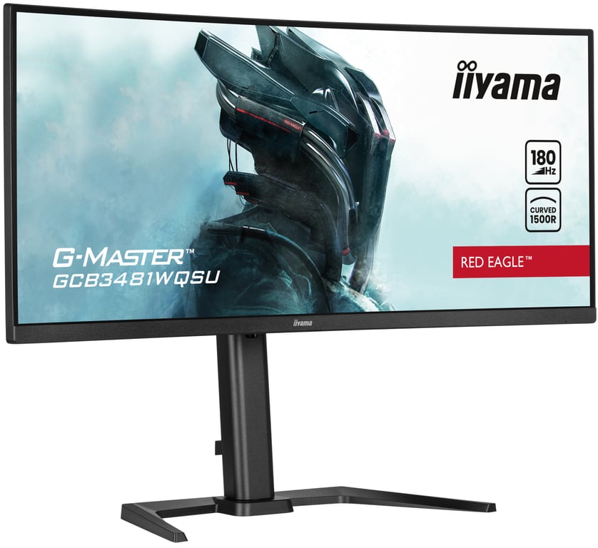 iiyama Eagle G Master GCB3481WQSU B1 34" LED UWQHD 180Hz FreeSync Premium Curvo - vue 3