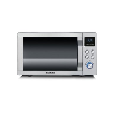 Micro-ondes combiné Severin MW 7774 3-en-1 avec grill et air chaud 25 L 900 W Inox