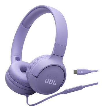 JBL Tune 520C USB-C Écouteurs Avec fil Arceau Appels/Musique USB Type-C Lilas