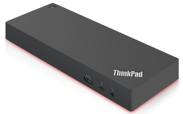 Lenovo 40AN0135EU base para portátil y replicador de puertos Alámbrico Thunderbolt 3 Negro, Rojo