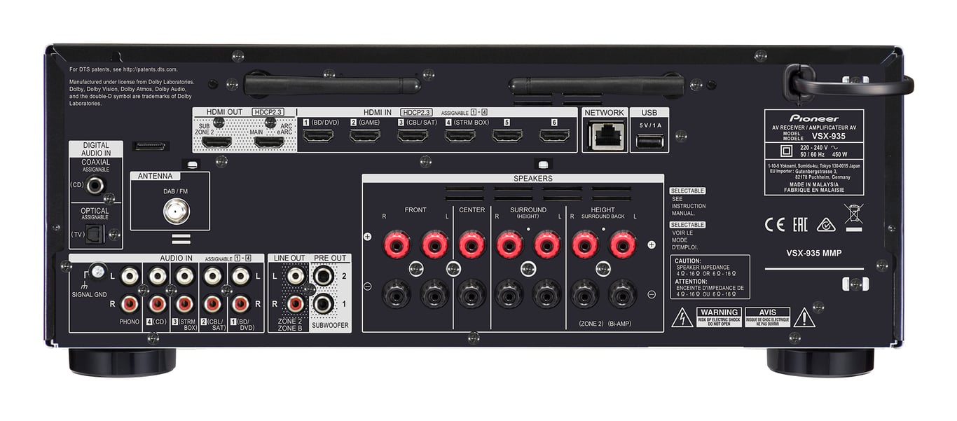 Pioneer VSX 935 - vue 2