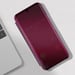 Funda Samsung Galaxy S22 Cierre Translúcido Espejo Soporte Lavanda