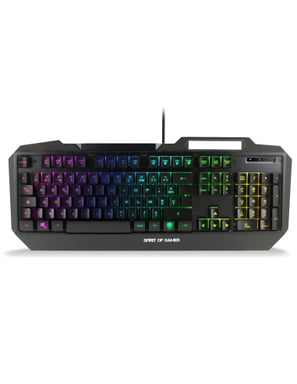 Spirit of Gamer ELITE-K40 teclado Juego USB AZERTY Francés Negro
