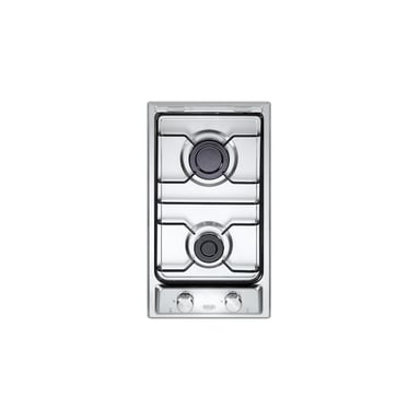 DeLonghi I 23 D Table de cuisson à gaz encastrable 30 cm Acier inoxydable 2 brûleurs - Neuf