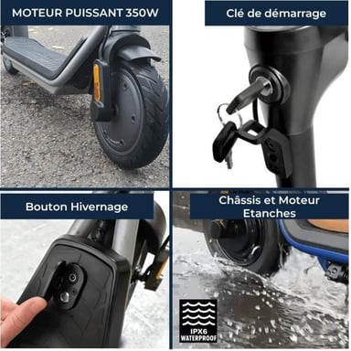 YEEP.ME 85a start scooter elettrico - 8.5'' 350W 20km - 5 anni di garanzia