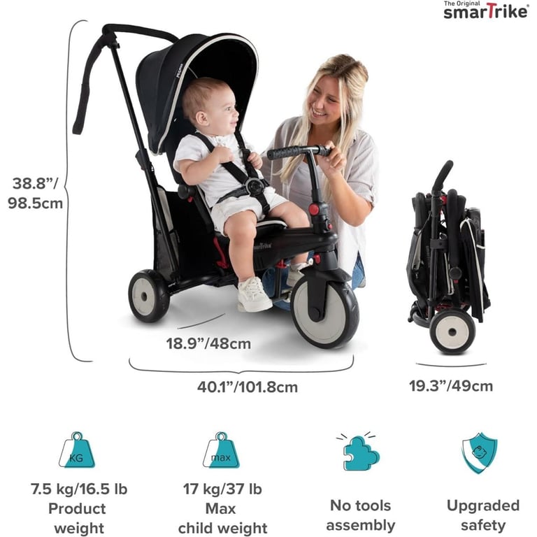 Tricycle Pliable Smartrike STR3 Plus pour Enfants Neuf - vue 3