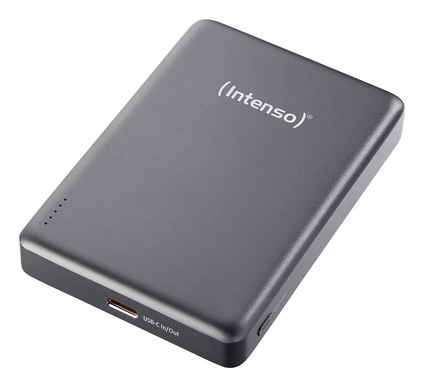 Intenso Batterie Externe Magnétique MW10000 10000 mAh – Compatible MagSafe Charge Sans Fil USB C PD Pour iPhone & Android – Testée en Allemagne – Neuf