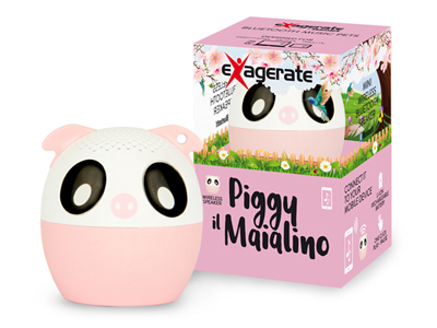 Hamlet XBTPET-PIG haut-parleur portable et de fête Enceinte portable mono Noir, Rose, Blanc 4 W