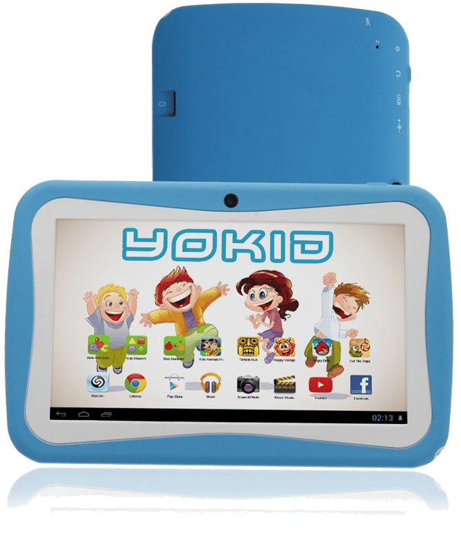 Tablette Tactile 7 Pouces Yokid Jeu Éducatif Android 24Go Contrôle Parental Bleu Plastique YONIS