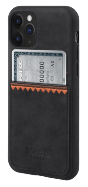 Bohemia Slim Case avec fente pour carte de crédit pour Apple iPhone 11 Pro, Noir olive