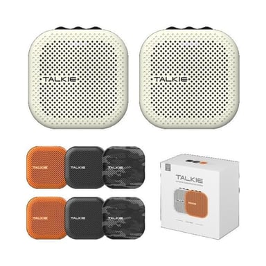 Talkie duo - 6h d'autonomie - Portée 600 m - Bluetooth - USB-C - 4 grilles interchangeables - x 2