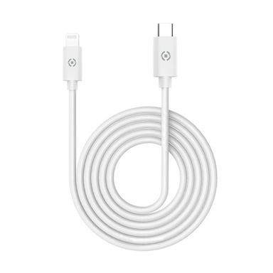 Celly USBLIGHTTYPECWH cavo per telefono cellulare Bianco 1 m USB C Lightning