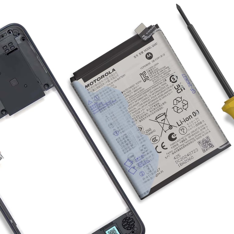 Batterie interne pour Motorola Moto G55 5000mAh modèle QA50 Original Neuf - vue 4
