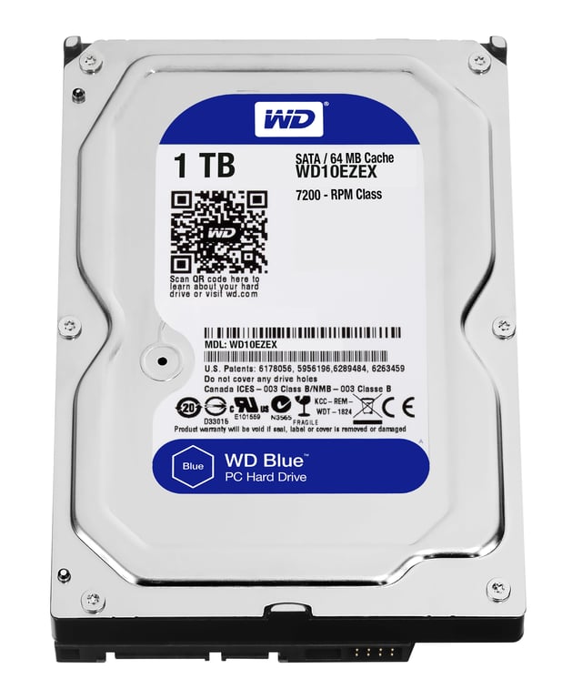 Western Digital Blue disque dur 1 To 7200 tr/min 64 Mo 3.5  Série ATA III - Neuf