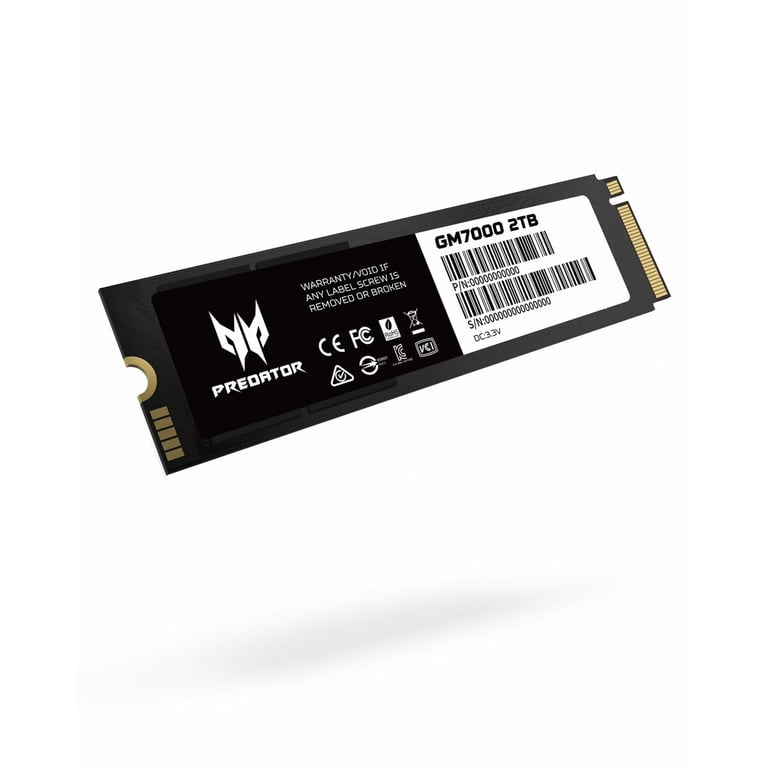 Acer Predator GM3500 2 To M.2 PCI Express 3.0 NVMe 3D NAND - Neuf