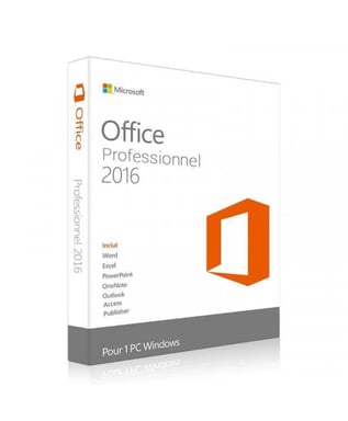 Microsoft Office 2016 Professionnel (Pro) - Clé licence à télécharger - Livraison rapide 7/7j