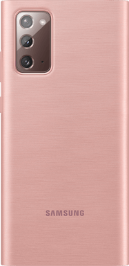 Samsung Funda para Galaxy Note20 Folio LED View Cover con tarjetero Rosa