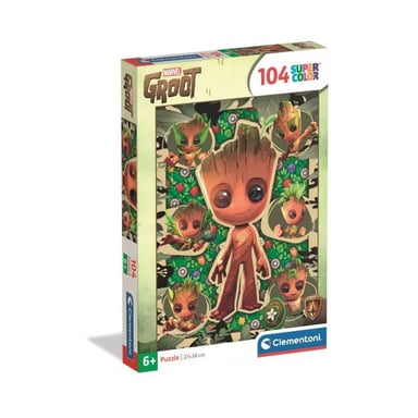 CLEMENTONI - 104 piezas - Marvel, Groot