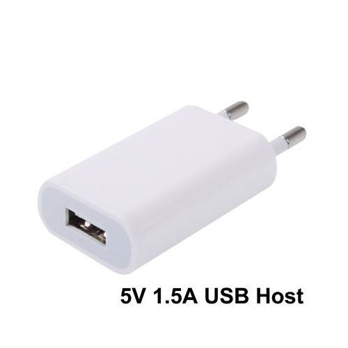 Chargeur secteur adaptateur USB iPhone 5 universel blanc