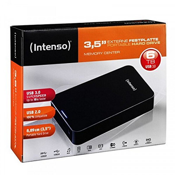 Intenso Memory Center disque dur externe 6 To 5400 trmin 3.5 USB Type A 3.2 Gen 1 3.1 Gen 1 Neuf - vue 3