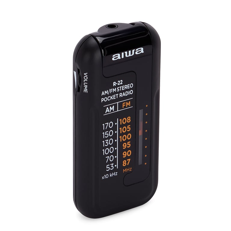 Radio Transistor AIWA R22BK – AM/FM, Mini, Portable, Analogique - vue 5