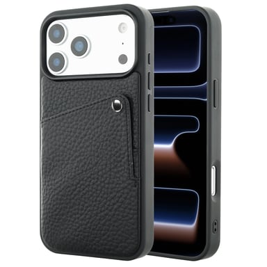 Selencia Coque Riva avec porte-cartes pour Apple iPhone 17 Pro - Noir