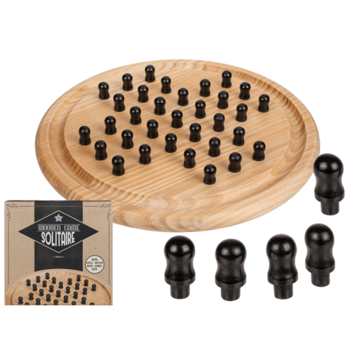 Jeu de Solitaire en bois Grand Modèle Neuf