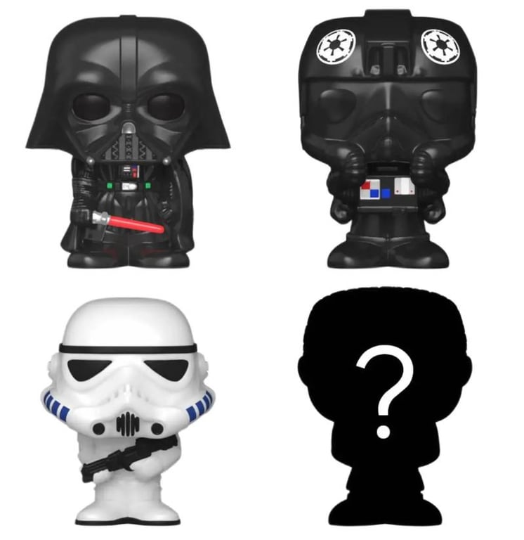 Funko Star Wars Pack 4 Figurines Bitty POP! Darth Vader 2 5 cm - vue 3