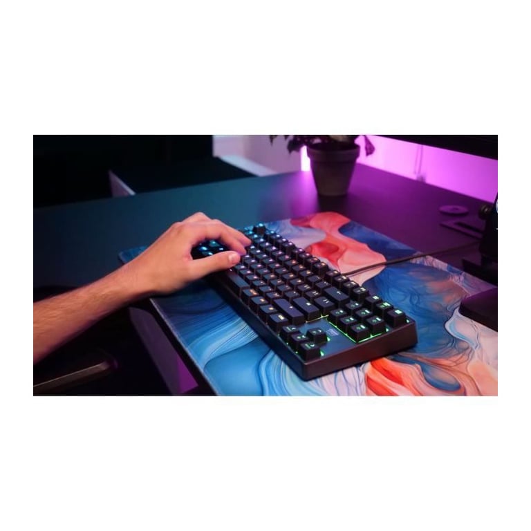 CHERRY K4V2 TKL clavier Gaming USB AZERTY Français Noir - Neuf