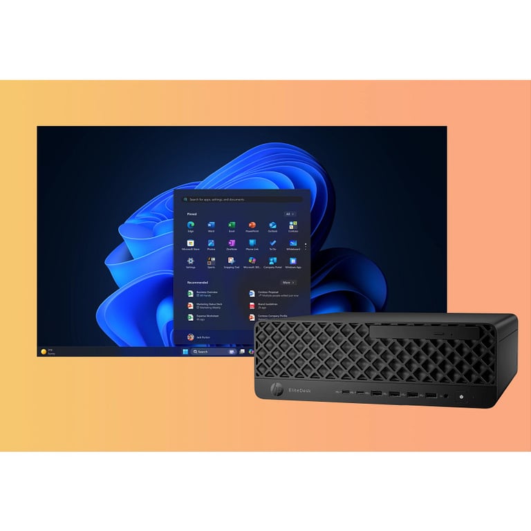 HP EliteDesk 8 G1i AI Core Ultra 7 265 2.4 GHz RAM AZERTY - vue 7