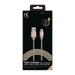 Câble USB 3.2 Gen 2 charge rapide USB-C vers USB-A métallisé tressé Charge/sync (1M), Or