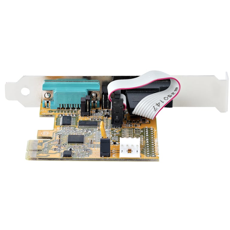 StarTech.com Carte Série PCI Express à 2 ports Carte d'Extension Série PCIe vers RS232 DB9 Adaptateur PCIe avec UART 16C1050 Supports Standard ou Profil Bas Carte PCIe 2 Ports Rétention COM Win et Linux Neuf - vue 2